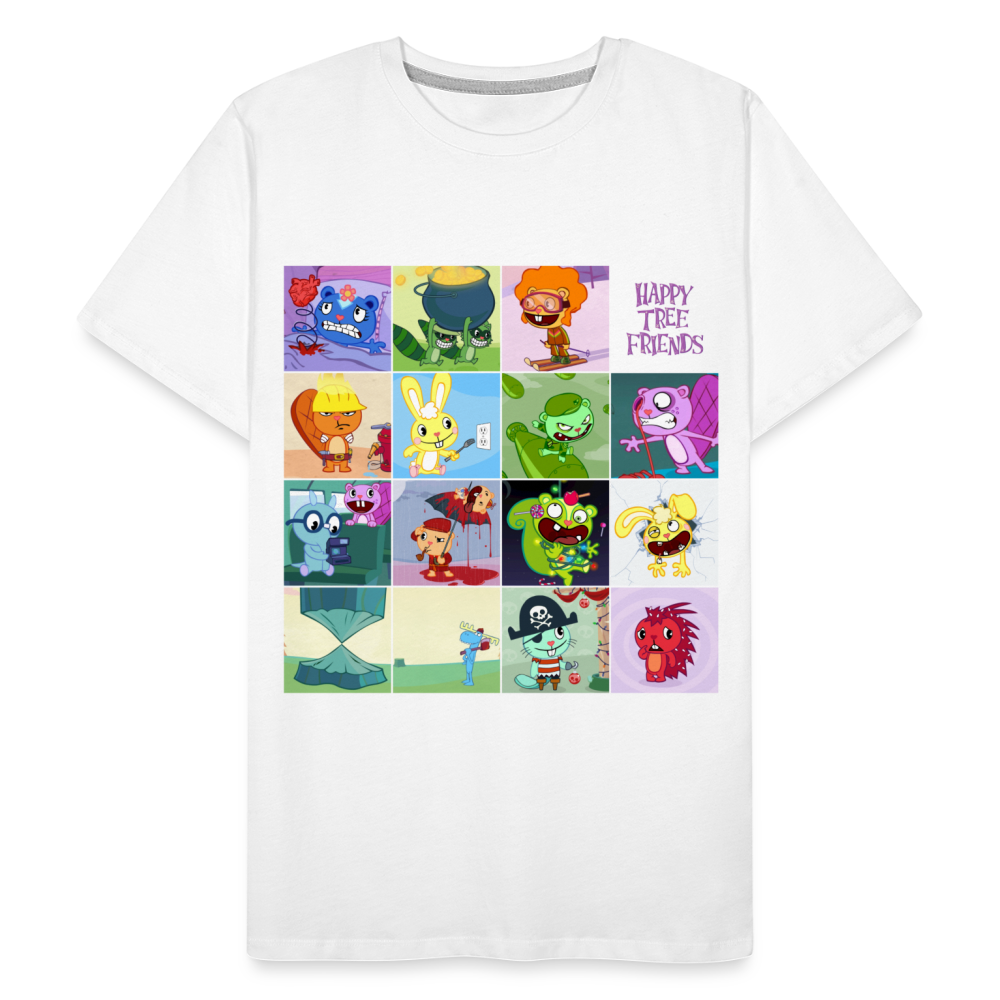 Happy Tree Friends - T-shirt bio Homme - blanc