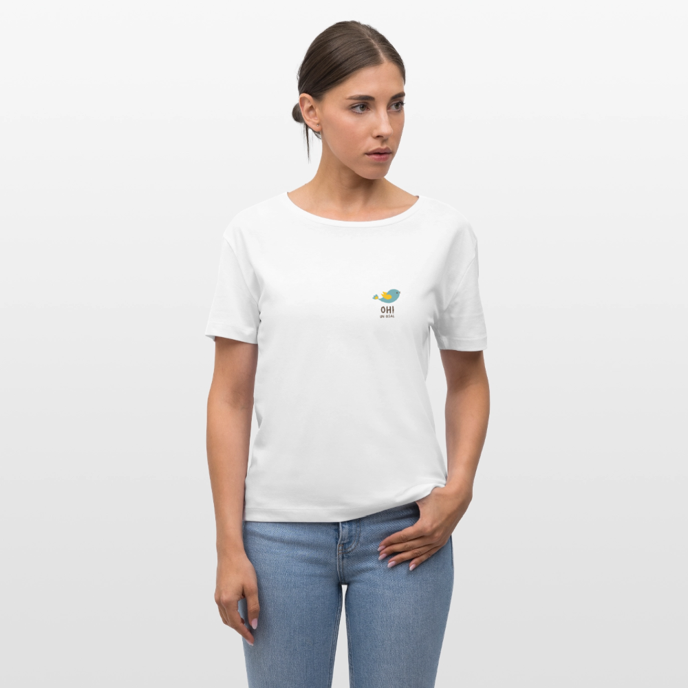 T-shirt bio Femme : Oh! un oisal - blanc