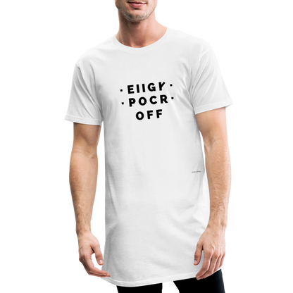 F**K OFF - T-shirt long Homme - Blanc - blanc