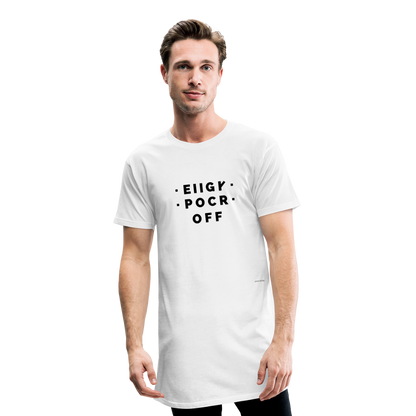 F**K OFF - T-shirt long Homme - Blanc - blanc