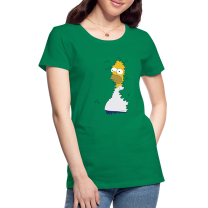 Homer Simpson se cache dans la haie - T-shirt Femme - vert