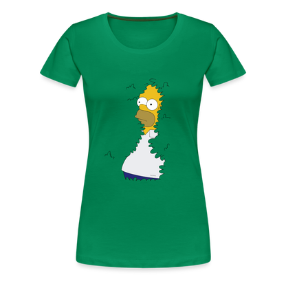 Homer Simpson se cache dans la haie - T-shirt Femme - vert