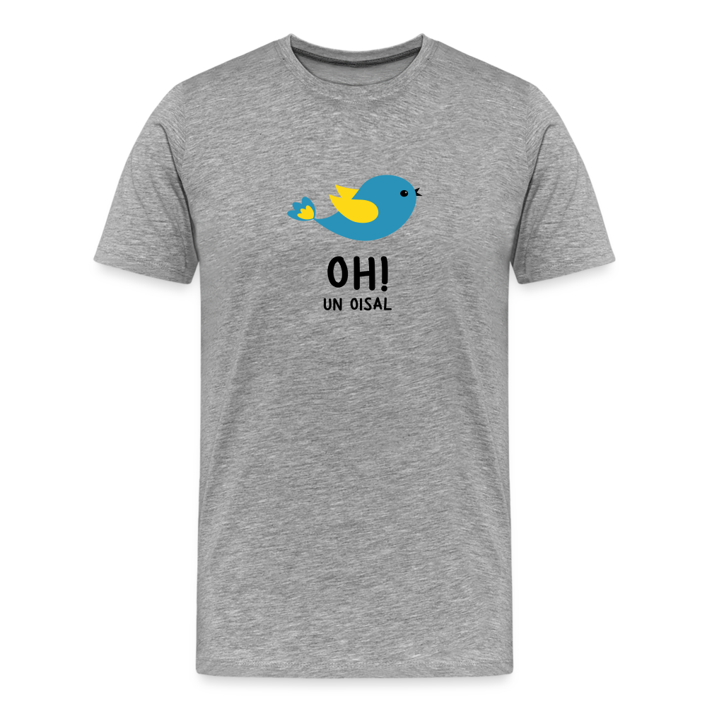 T-shirt Homme - OH! Un oisal - gris chiné