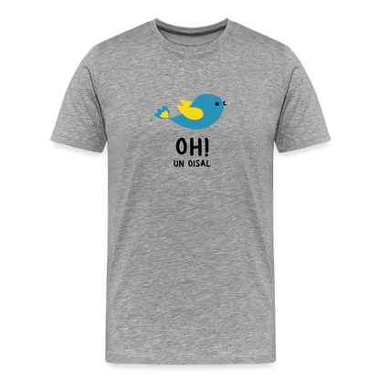 T-shirt Homme - OH! Un oisal - gris chiné