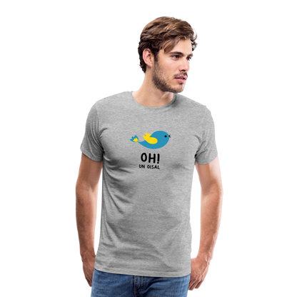 T-shirt Homme - OH! Un oisal - gris chiné