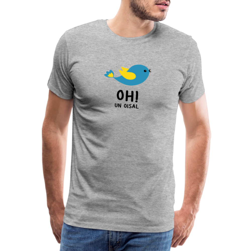 T-shirt Homme - OH! Un oisal - gris chiné
