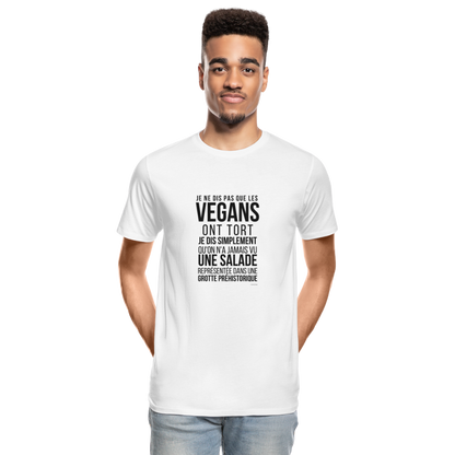 T-shirt VEGANS Homme - blanc