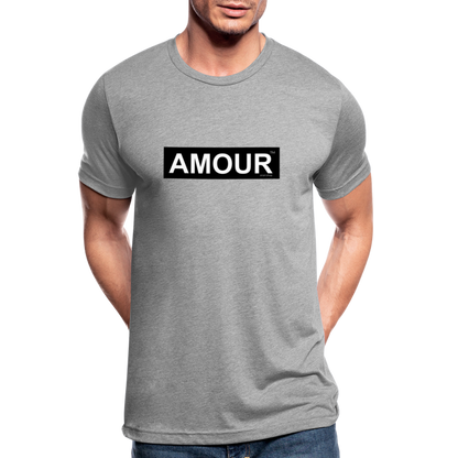 T-shirt AMOUR Unisexe chiné Bella + Canvas - gris chiné