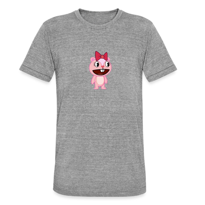 Giggles - Happy Tree Friends - T-shirt chiné Bella + Canvas Unisexe - gris chiné