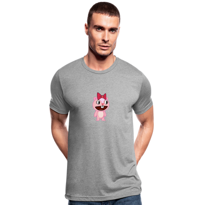 Giggles - Happy Tree Friends - T-shirt chiné Bella + Canvas Unisexe - gris chiné