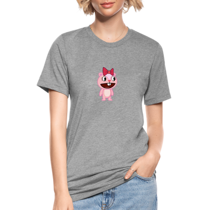 Giggles - Happy Tree Friends - T-shirt chiné Bella + Canvas Unisexe - gris chiné