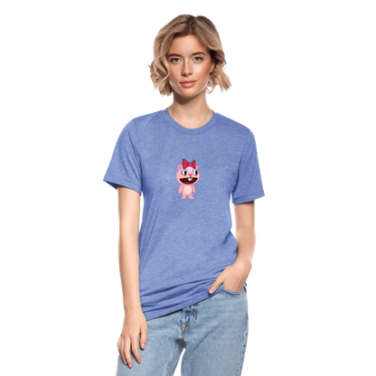 Giggles - Happy Tree Friends - T-shirt chiné Bella + Canvas Unisexe - bleu chiné