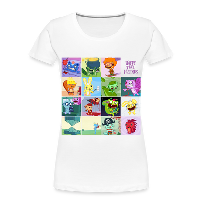 Happy Tree Friends - T-shirt bio Femme - blanc