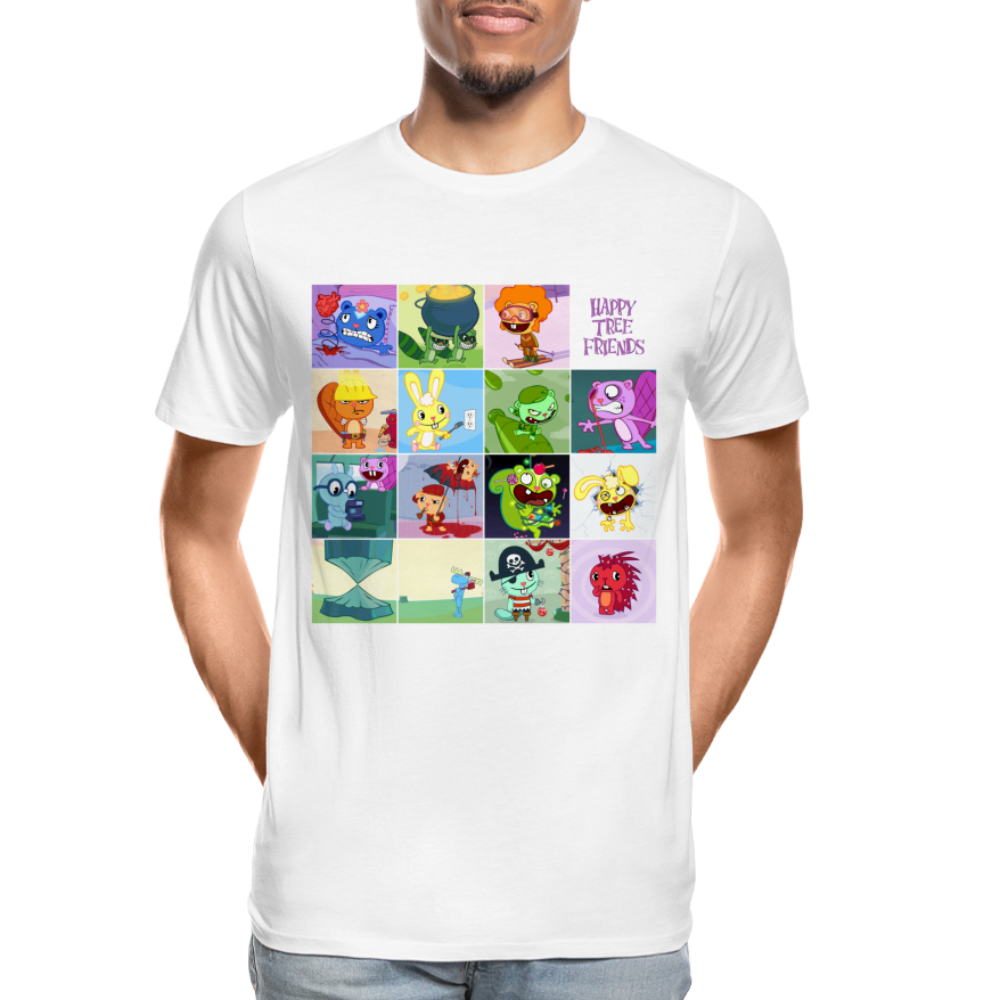 Happy Tree Friends - T-shirt bio Homme - blanc