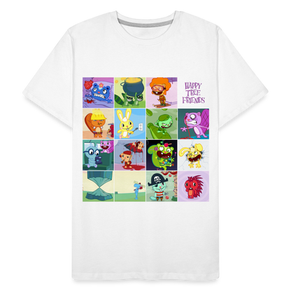 Happy Tree Friends - T-shirt bio Homme - blanc