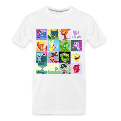 Happy Tree Friends - T-shirt bio Homme - blanc