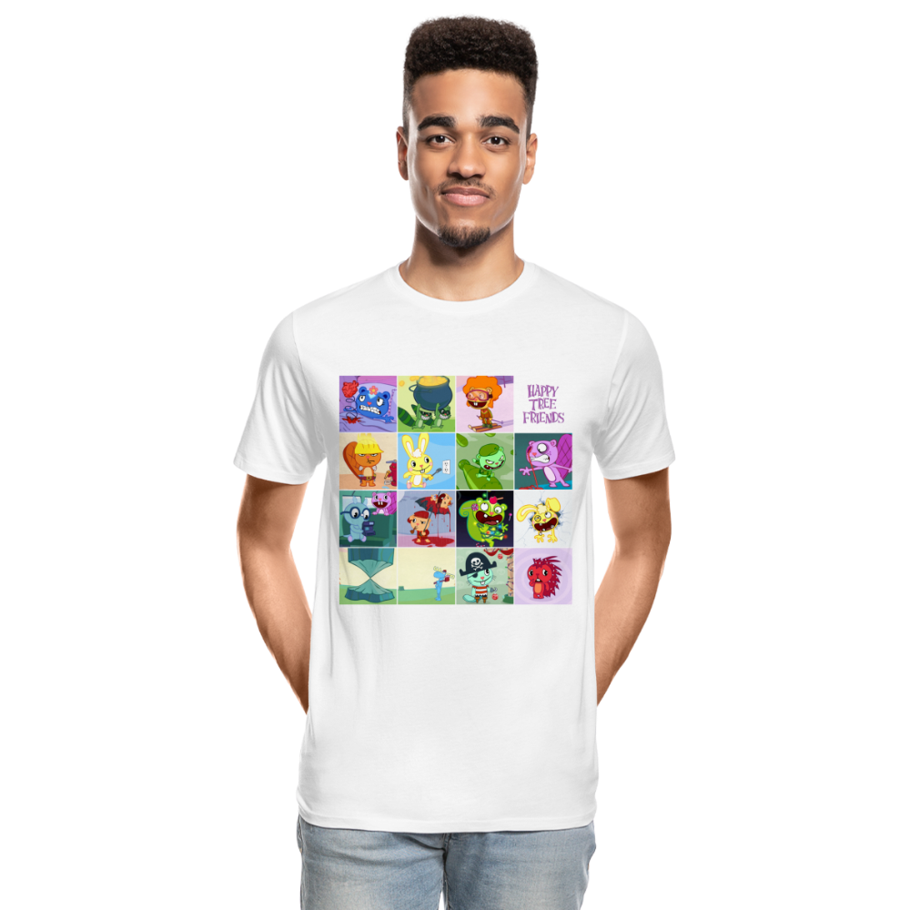 Happy Tree Friends - T-shirt bio Homme - blanc