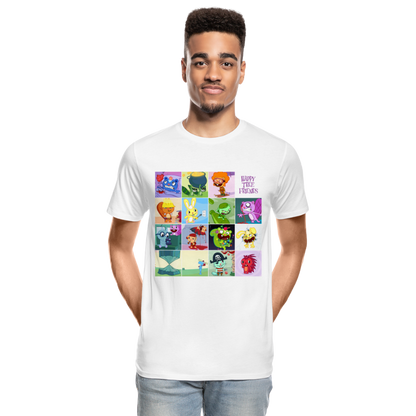 Happy Tree Friends - T-shirt bio Homme - blanc