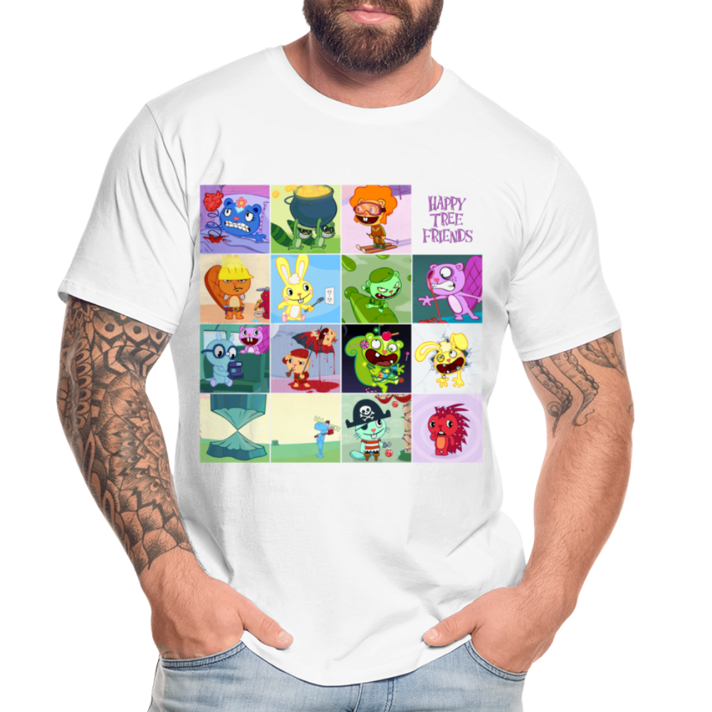 Happy Tree Friends - T-shirt bio Homme - blanc